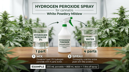PEROXIDE-SPRAY-500 Peroxide Remedy For WPM White Powdery Mildew